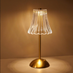Nachttischlampe Art Déco Messing