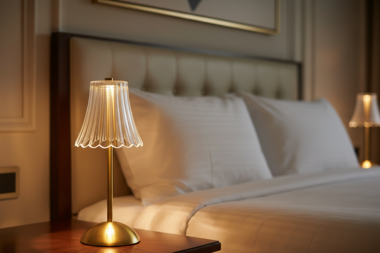 Nachttischlampe Art Déco Messing – Produktansicht 2