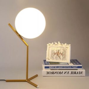Nachttischlampe Design Glaskugel