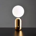 Nachttischlampe Design Kugelform
