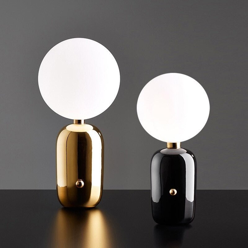 Nachttischlampe Design Kugelform – Produktansicht 2