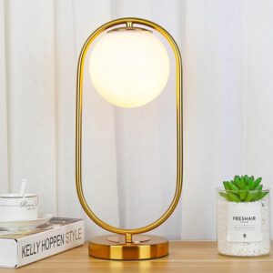Nachttischlampe Design Mondkugel
