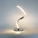 Nachttischlampe Design Spirale