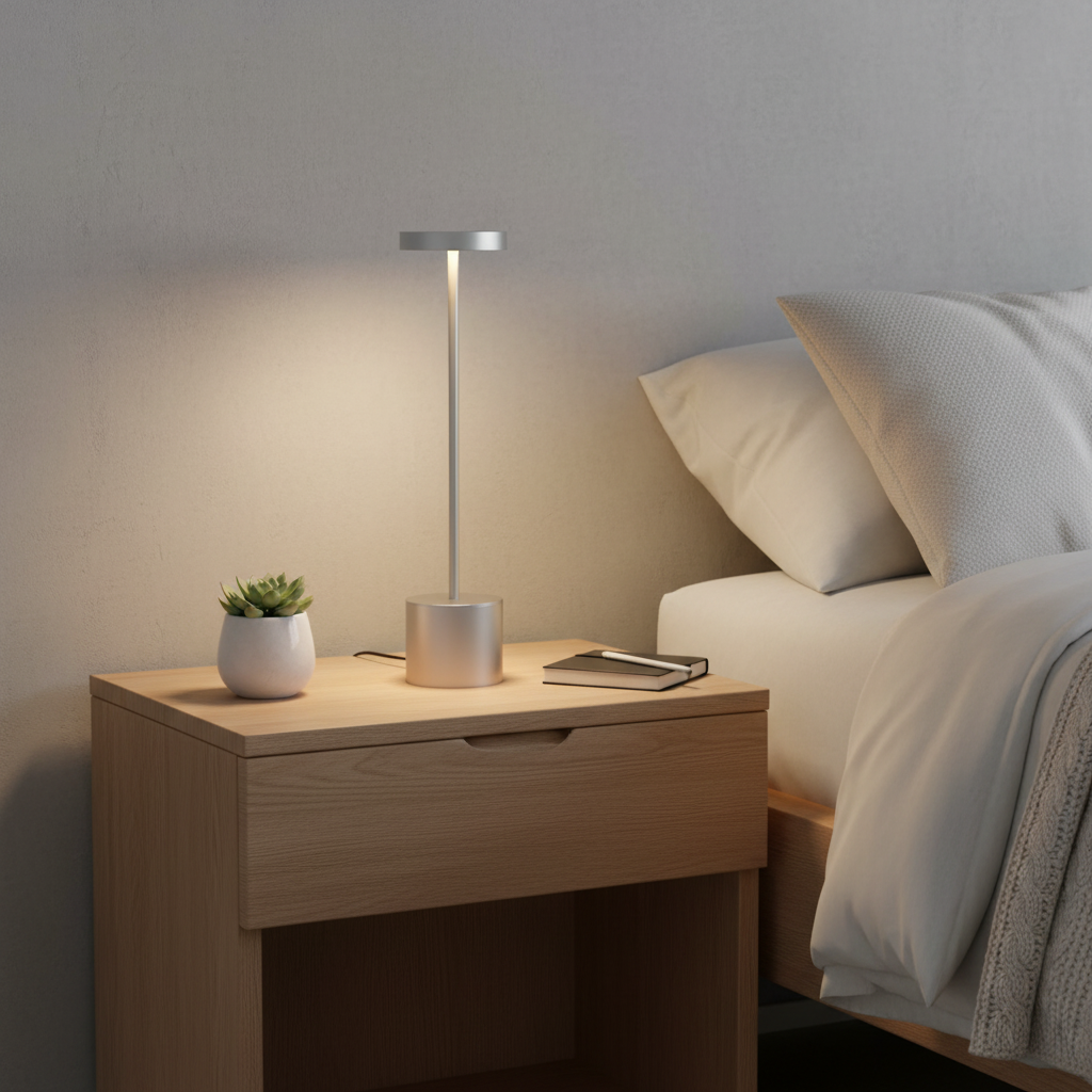 Nachttischlampe Design Wiederaufladbar – Produktansicht 6