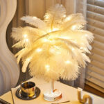 Nachttischlampe Feder LED