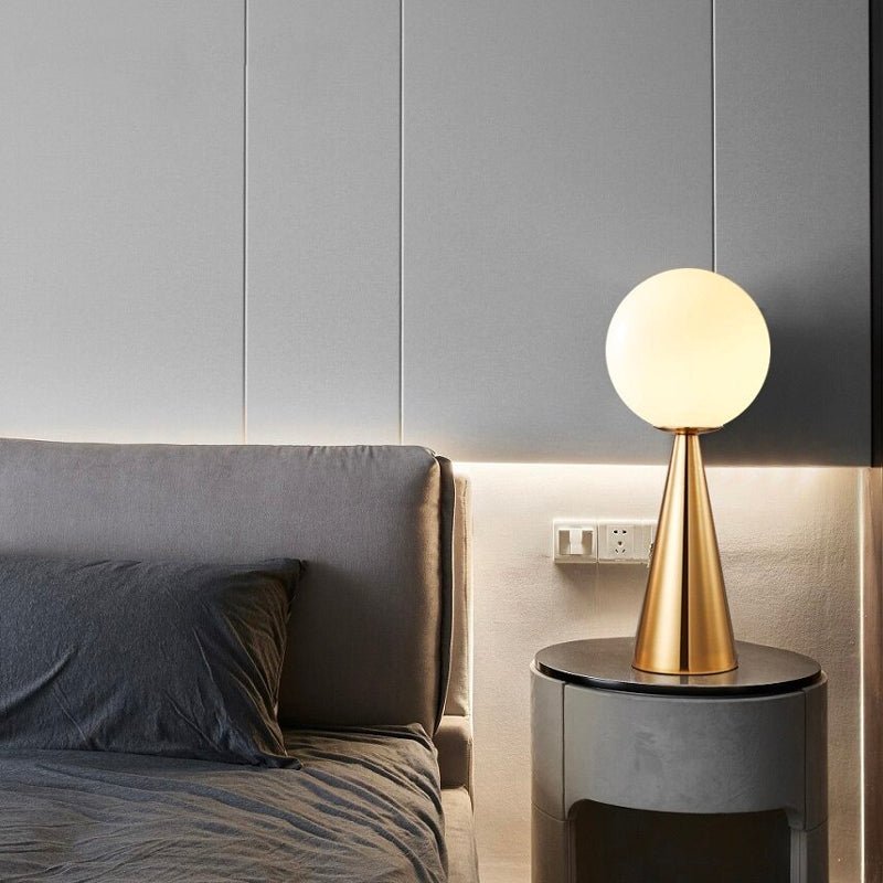 Nachttischlampe Gold Modern – Produktansicht 3