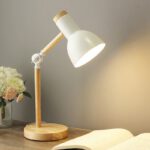 Nachttischlampe Holz Gelenkarm