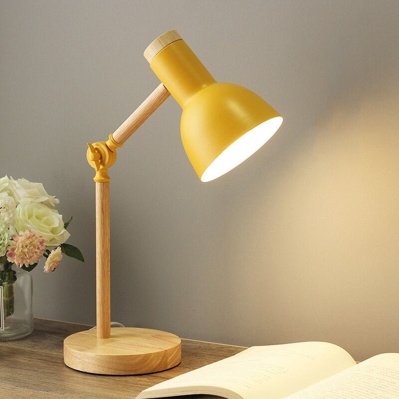 Nachttischlampe Holz Gelenkarm – Produktansicht 2
