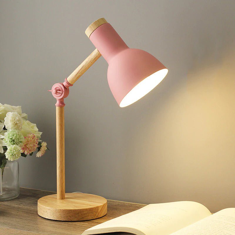 Nachttischlampe Holz Gelenkarm – Produktansicht 3