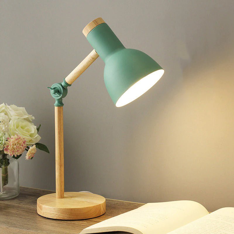 Nachttischlampe Holz Gelenkarm – Produktansicht 4