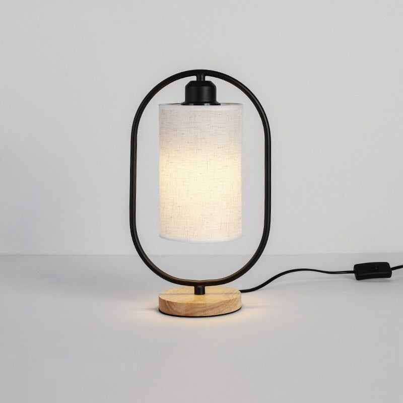 Nachttischlampe Holz Industriell – Produktansicht 3