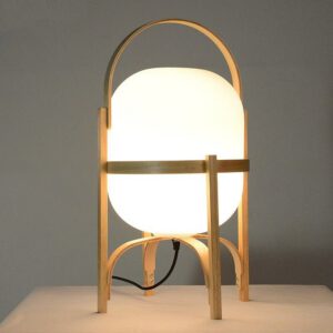 Nachttischlampe Holz Japanisch