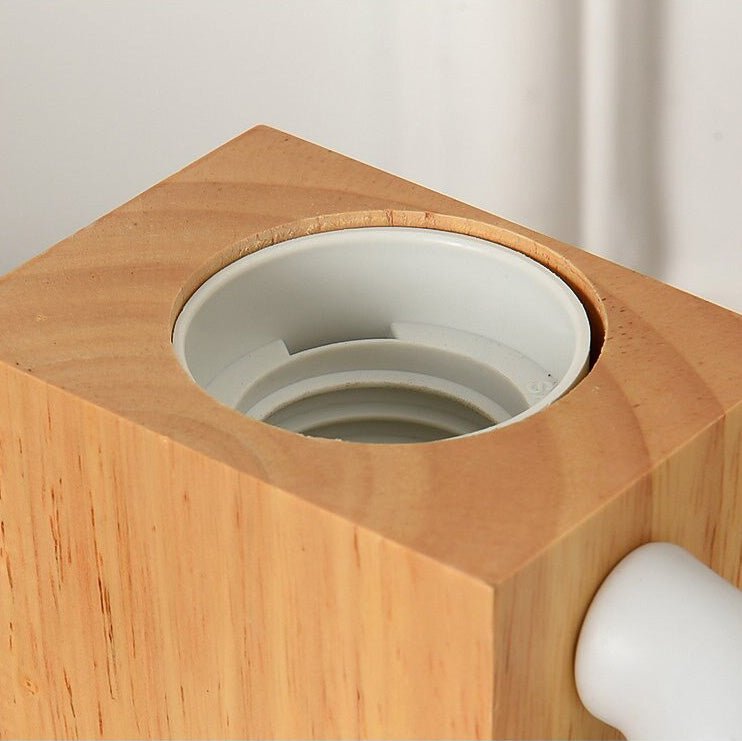 Nachttischlampe Holz Menschliche Figur – Produktansicht 3