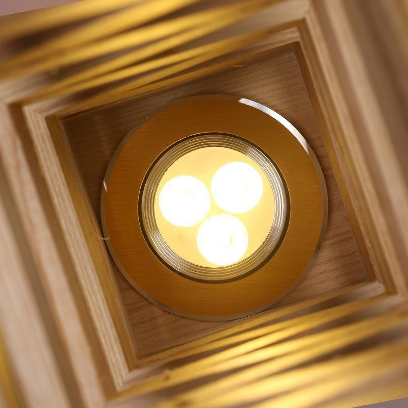 Nachttischlampe Holz Naturdesign – Produktansicht 4