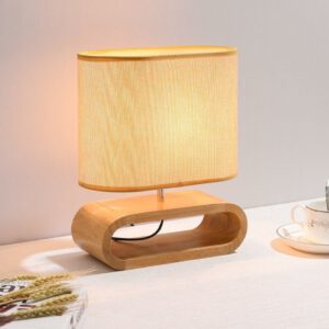Nachttischlampe Holz Nordisch