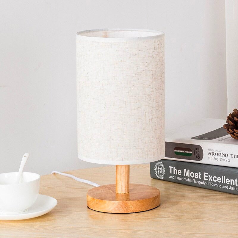 Nachttischlampe Holz Skandinavisch – Produktansicht 3