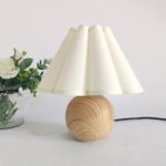 Nachttischlampe Holz Vintage