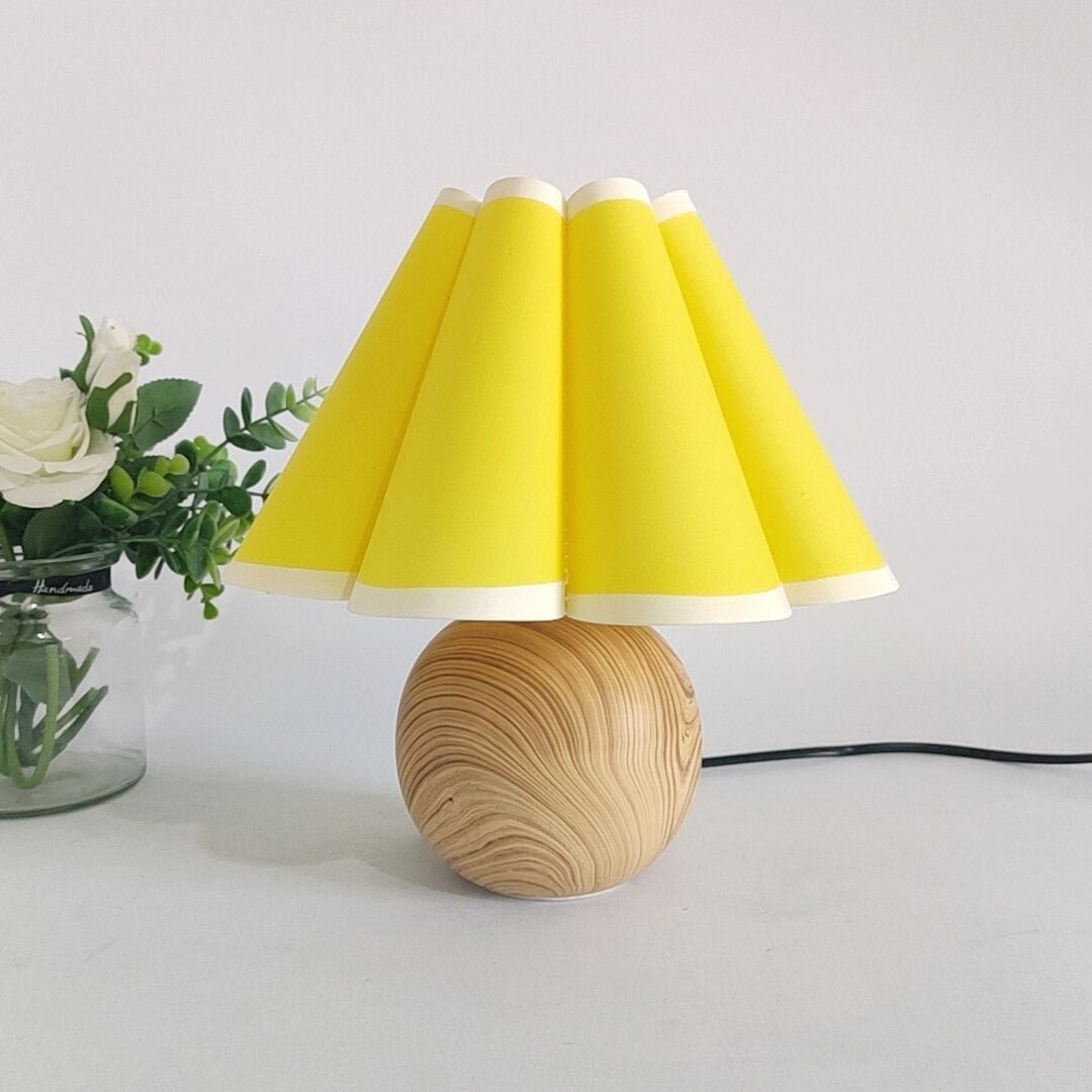 Nachttischlampe Holz Vintage – Produktansicht 3