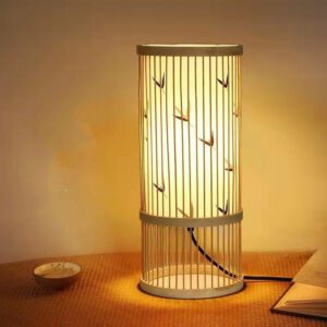 Nachttischlampe Japanisch Bambus Zen