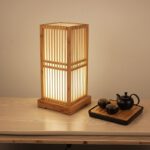 Nachttischlampe Japanisch Bodenleuchte Reispapier