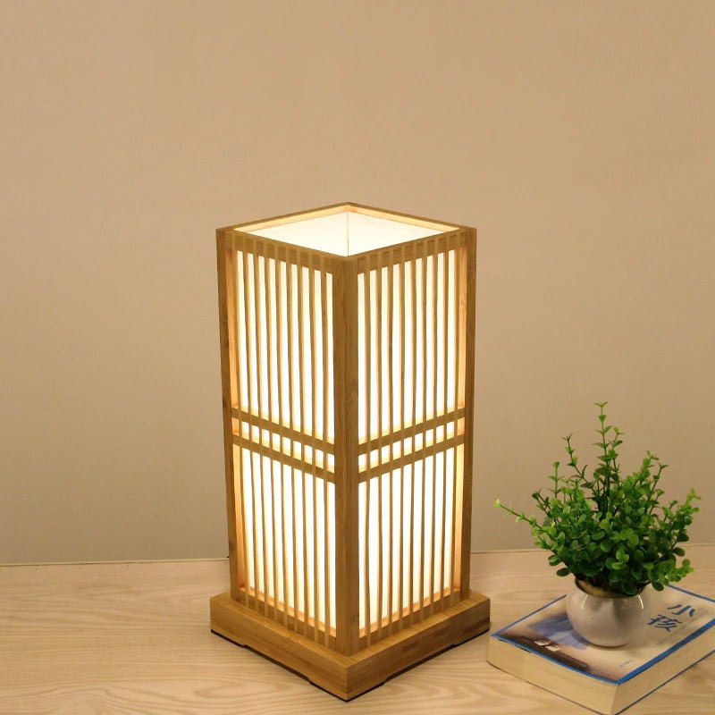 Nachttischlampe Japanisch Bodenleuchte Reispapier – Produktansicht 3