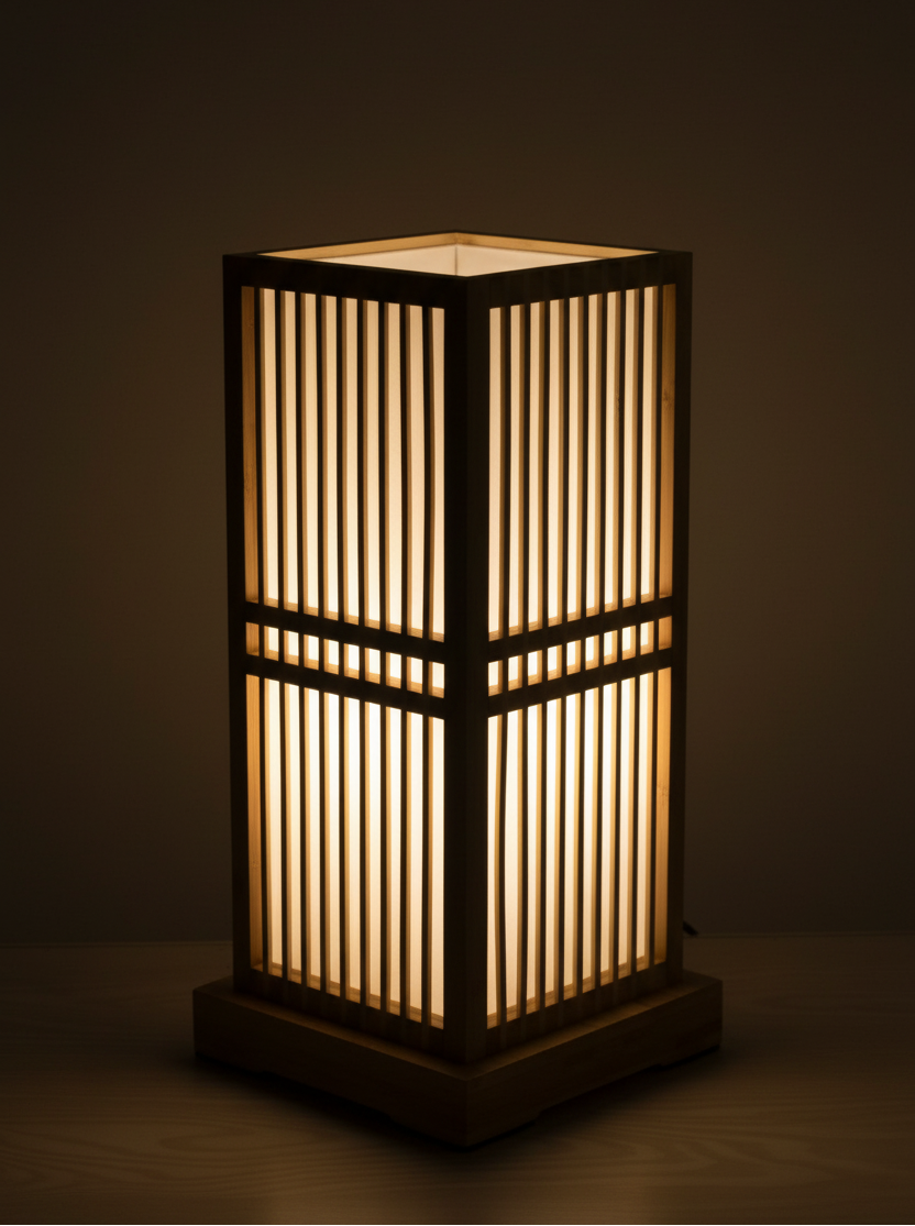 Nachttischlampe Japanisch Bodenleuchte Reispapier – Produktansicht 6