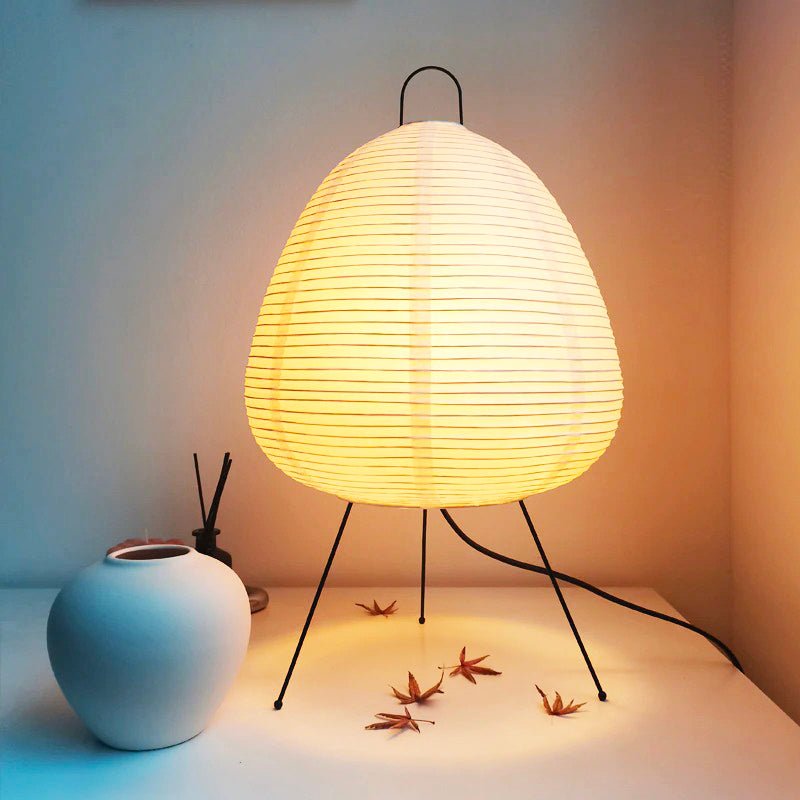 Nachttischlampe Japanisch Papierleuchte Rund