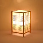 Nachttischlampe Japanisch Quadratisch