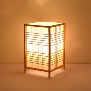 Nachttischlampe Japanisch Quadratisch