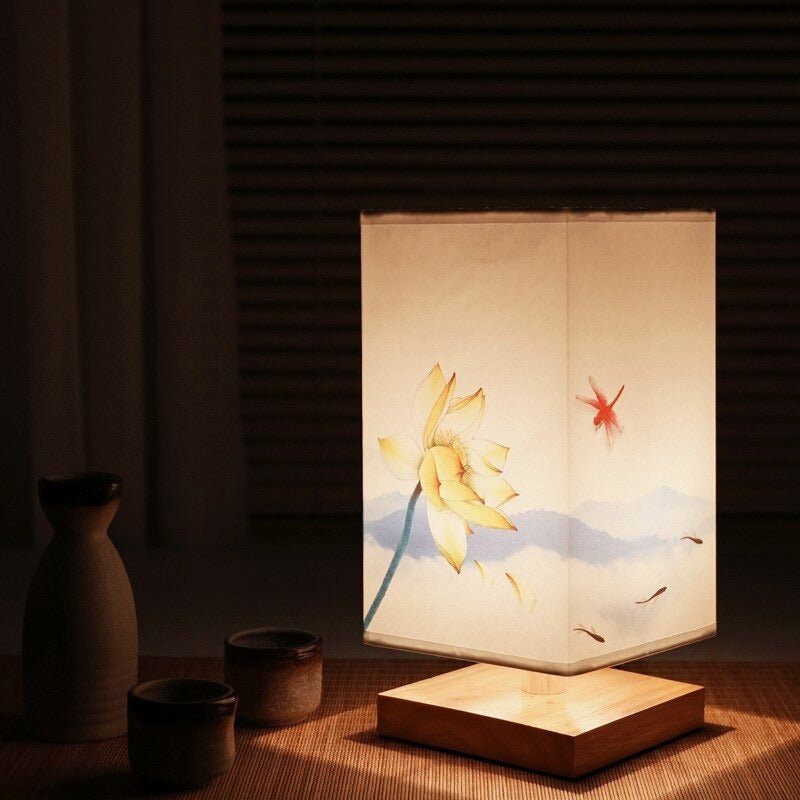 Nachttischlampe Japanisch Skandinavisch – Produktansicht 4