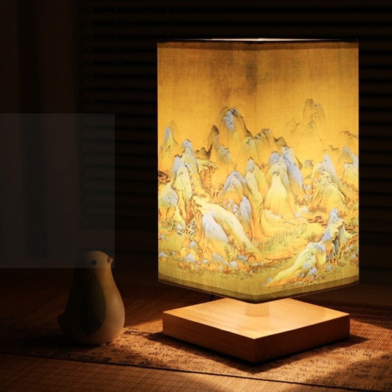 Nachttischlampe Japanisch Skandinavisch – Produktansicht 6