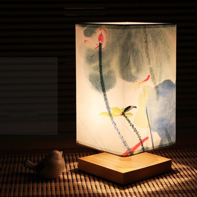 Nachttischlampe Japanisch Skandinavisch – Produktansicht 7