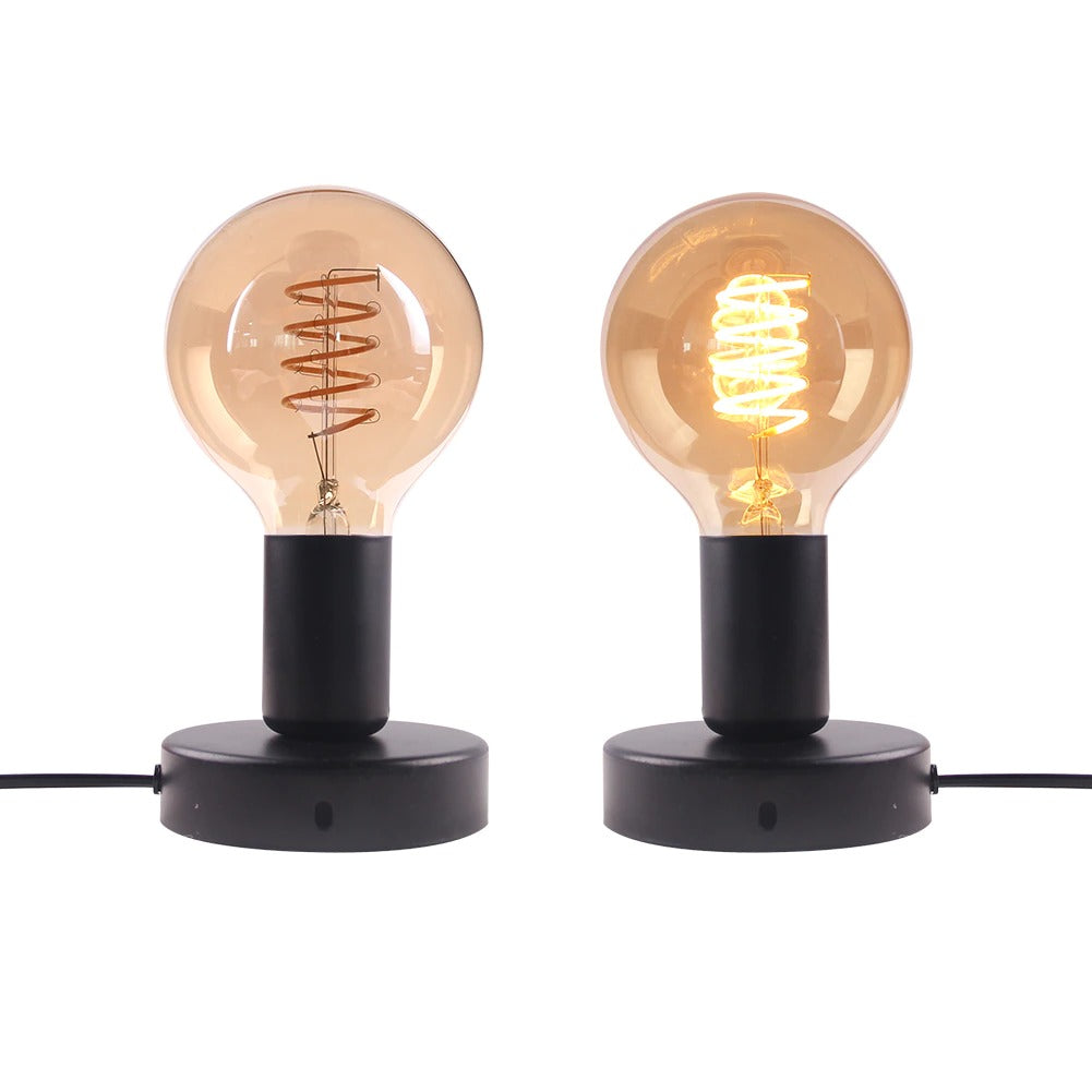 Nachttischlampe Retro Offene Glühbirne – Produktansicht 2