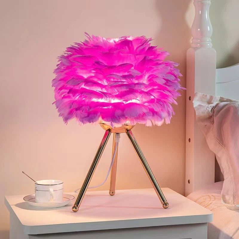 Nachttischlampe Schwanenfeder – Produktansicht 4