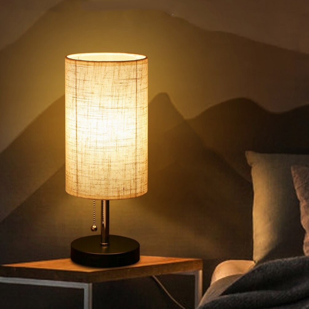 Nachttischlampe Skandinavisch mit Ladefunktion – Produktansicht 3