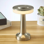 Nachttischlampe Touch LED Scheibenform