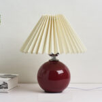 Nachttischlampe Vintage Keramik