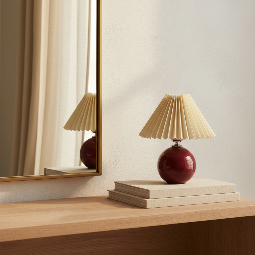 Nachttischlampe Vintage Keramik – Produktansicht 2