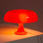 Nachttischlampe Vintage Pilz Metall