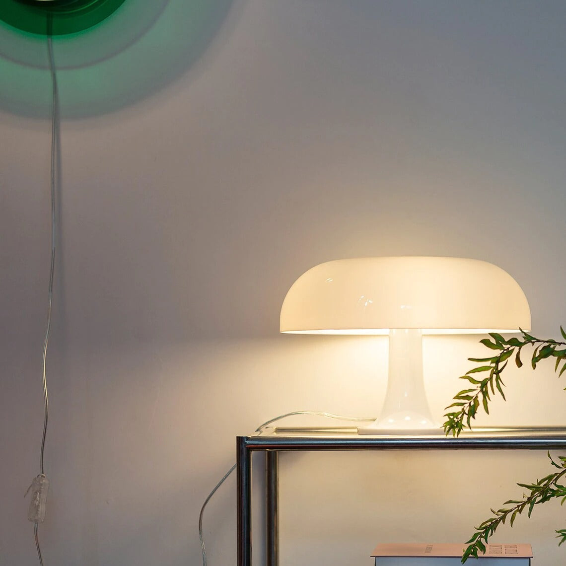 Nachttischlampe Vintage Pilz Metall – Produktansicht 2
