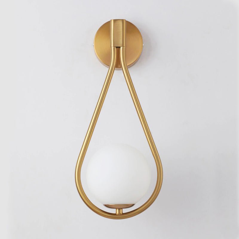 Nachttischlampe Wand Goldene Metallkugel – Produktansicht 2