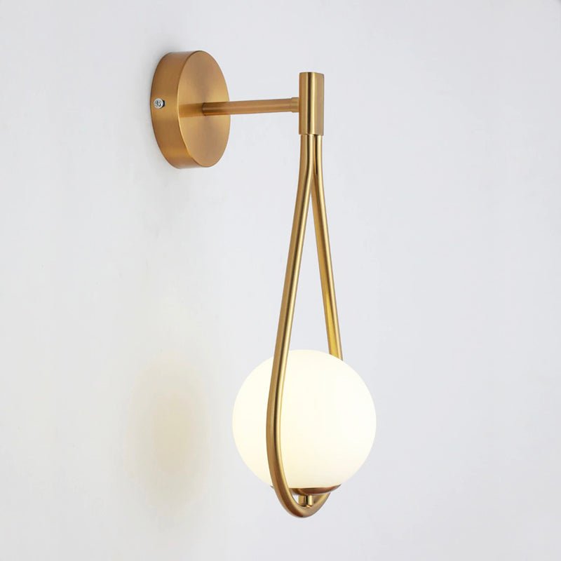 Nachttischlampe Wand Goldene Metallkugel – Produktansicht 3