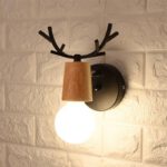 Nachttischlampe Wand Hirschgeweih