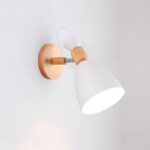 Nachttischlampe Wand Holz Skandinavisch Kompakt