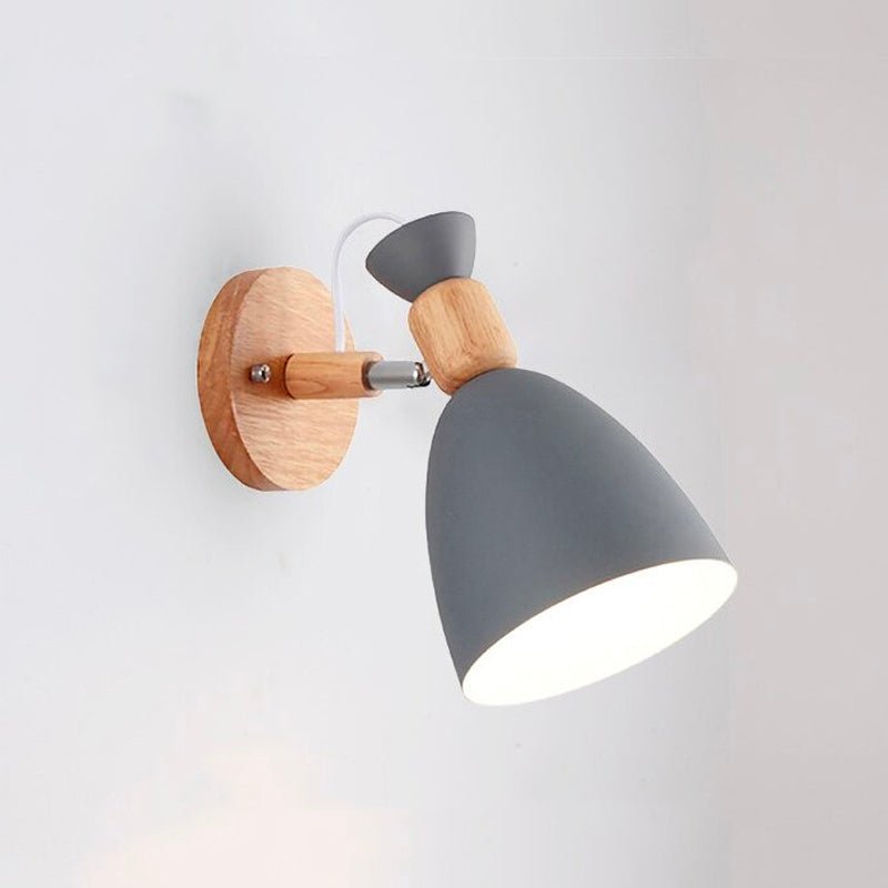 Nachttischlampe Wand Holz Skandinavisch Kompakt – Produktansicht 3