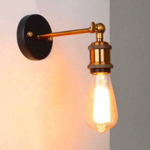 Nachttischlampe Wand Industriell Offene Glühbirne