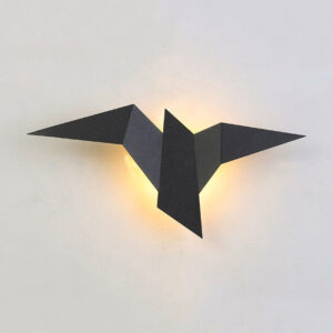 Nachttischlampe Wand Metall Vögel