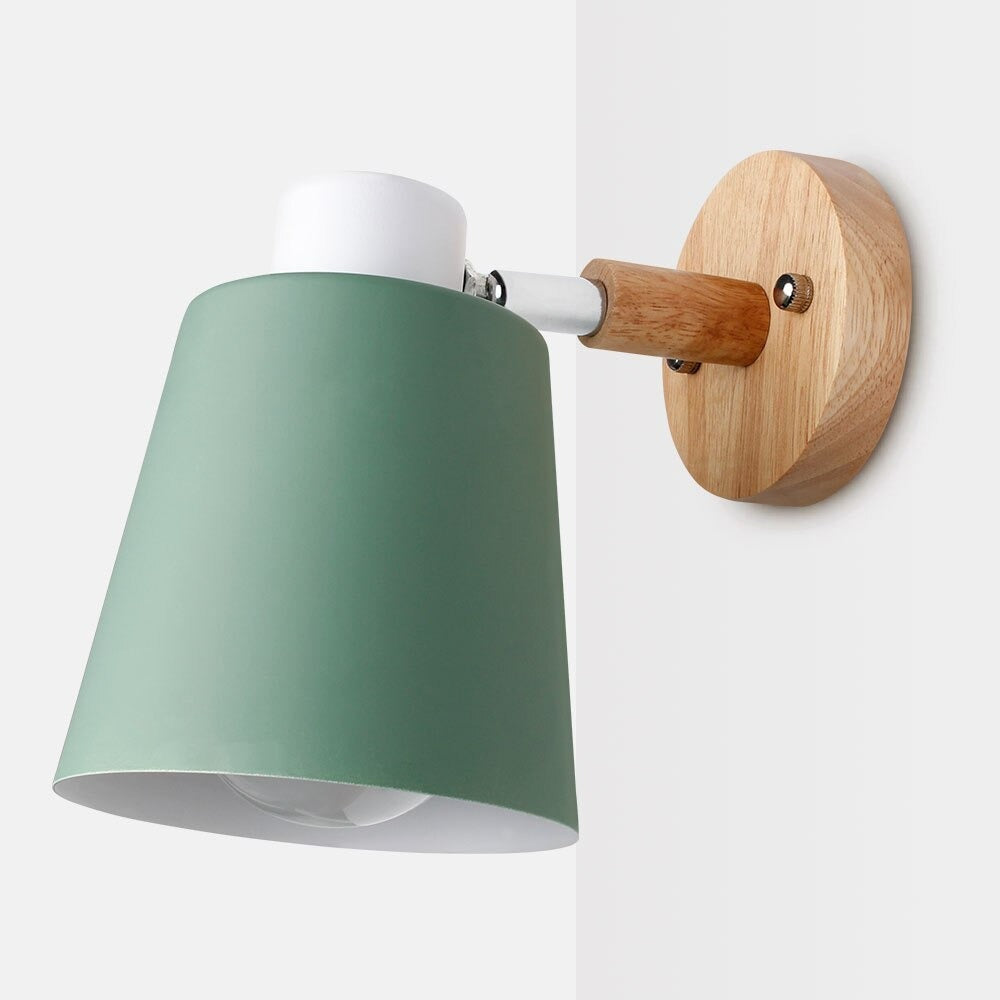 Nachttischlampe Wand Modern Holz – Produktansicht 3