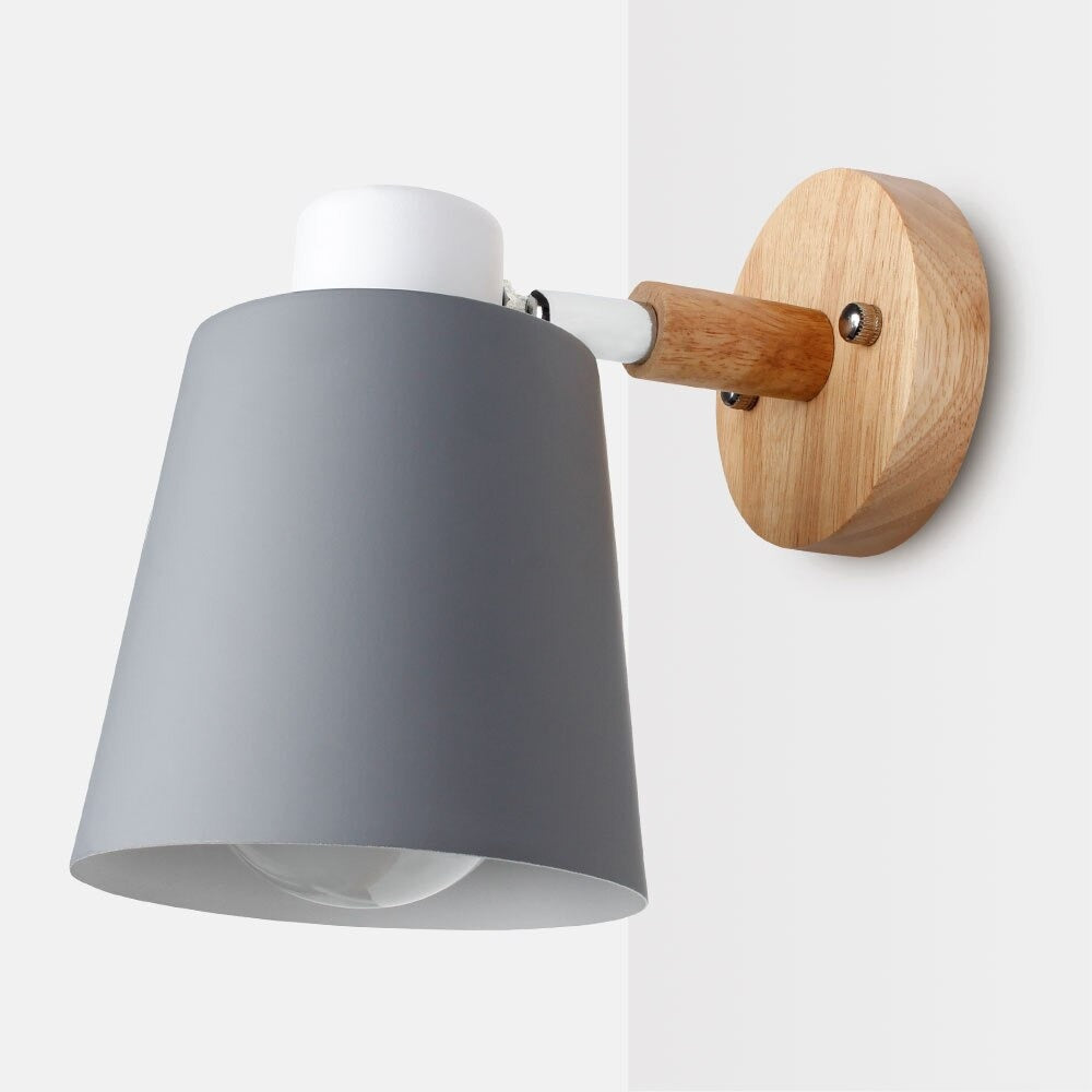 Nachttischlampe Wand Modern Holz – Produktansicht 4