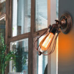 Nachttischlampe Wand Vintage Industrie-Look